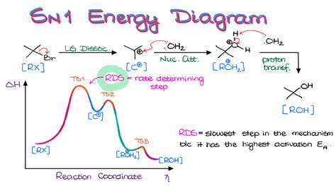 energy diagram for sn1